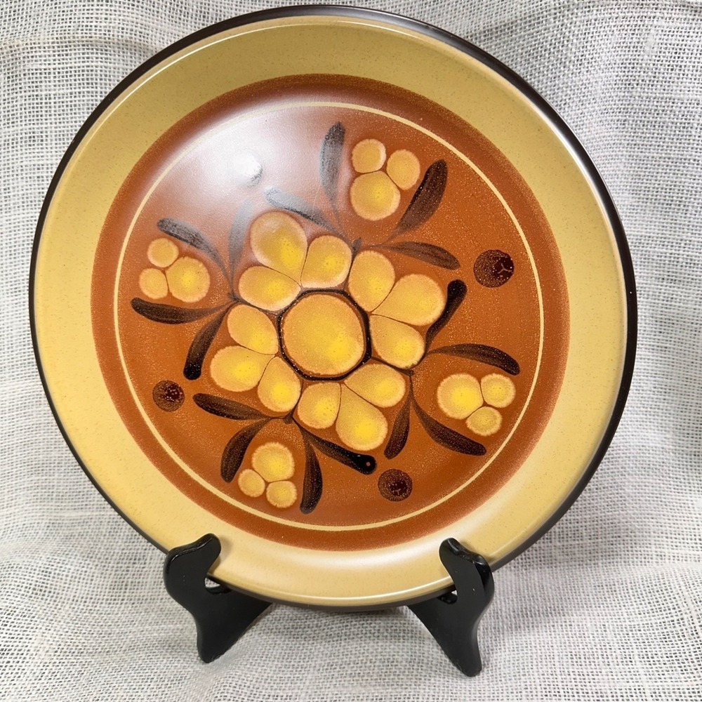 Noritake Folkstone Safari 8501 Dinner Plate 10.5" Japan Stoneware Boho Vintage